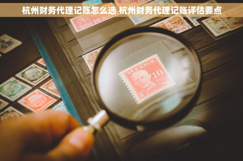 杭州财务代理记账怎么选 杭州财务代理记账评估要点