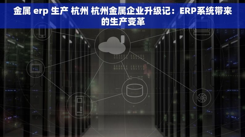 金属 erp 生产 杭州 杭州金属企业升级记：ERP系统带来的生产变革