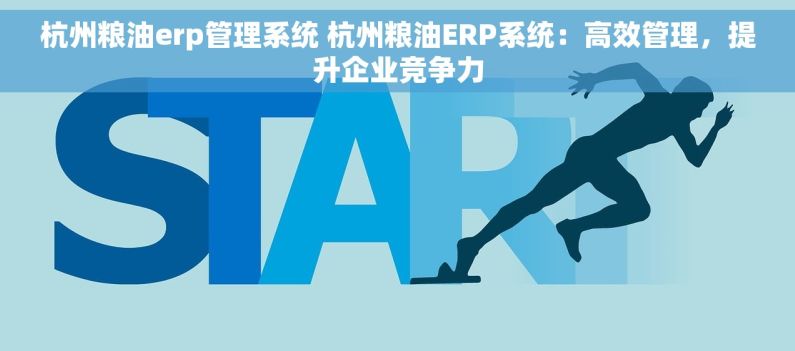 杭州粮油erp管理系统 杭州粮油ERP系统：高效管理，提升企业竞争力