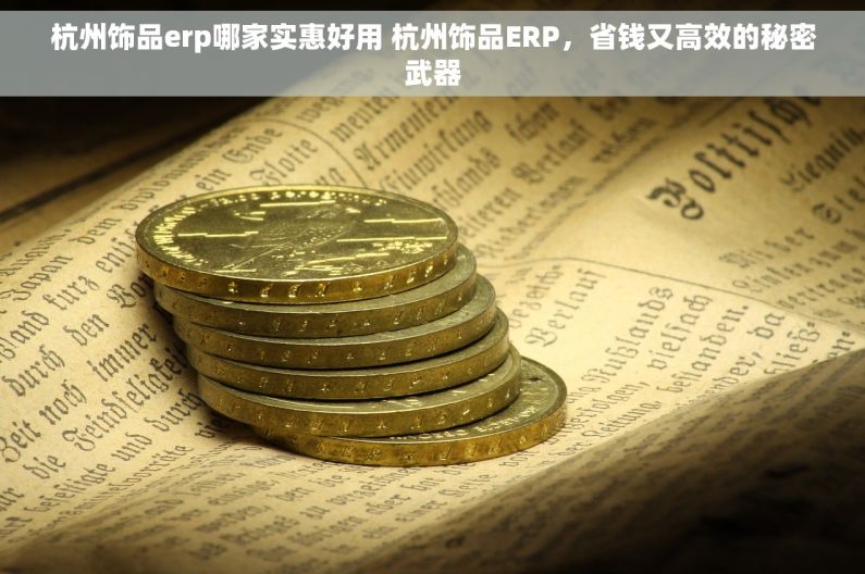 杭州饰品erp哪家实惠好用 杭州饰品ERP，省钱又高效的秘密武器