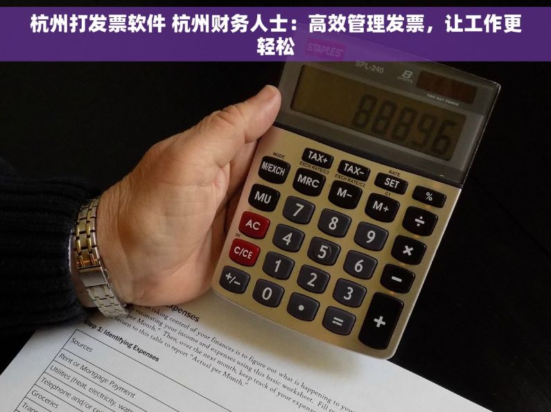 杭州打发票软件 杭州财务人士：高效管理发票，让工作更轻松