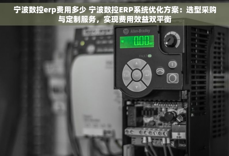 宁波数控erp费用多少 宁波数控ERP系统优化方案：选型采购与定制服务，实现费用效益双平衡