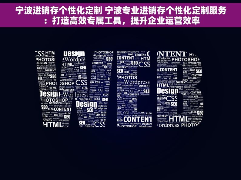 宁波进销存个性化定制 宁波专业进销存个性化定制服务：打造高效专属工具，提升企业运营效率