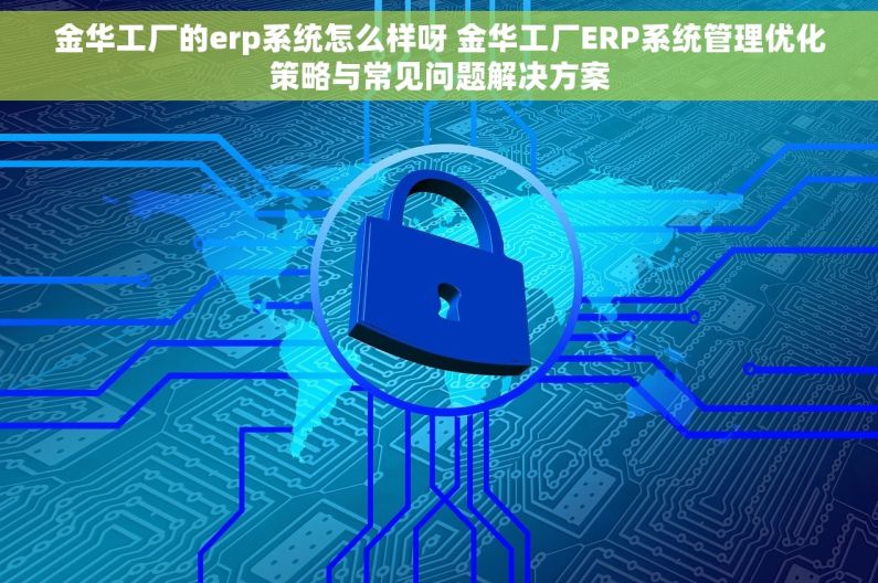 金华工厂的erp系统怎么样呀 金华工厂ERP系统管理优化策略与常见问题解决方案