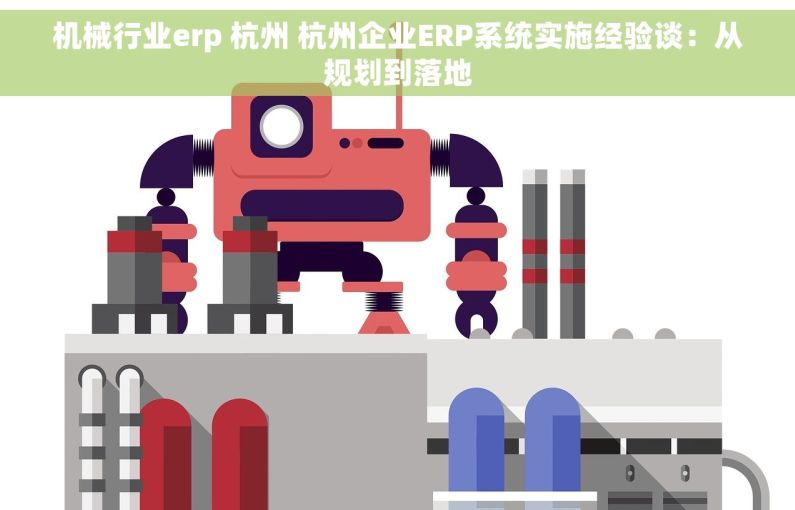 机械行业erp 杭州 杭州企业ERP系统实施经验谈：从规划到落地