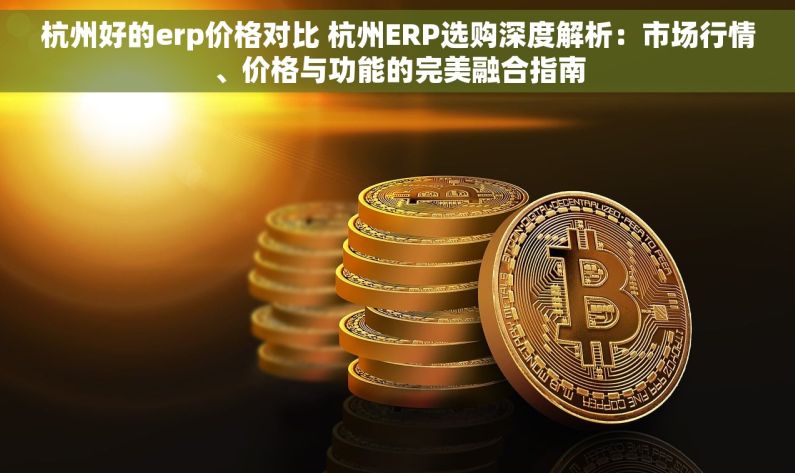 杭州好的erp价格对比 杭州ERP选购深度解析：市场行情、价格与功能的完美融合指南