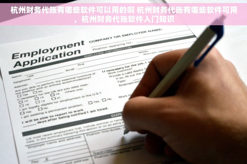 杭州财务代账有哪些软件可以用的啊 杭州财务代账有哪些软件可用，杭州财务代账软件入门知识