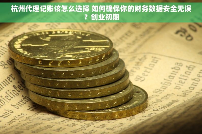 杭州代理记账该怎么选择 如何确保你的财务数据安全无误？创业初期