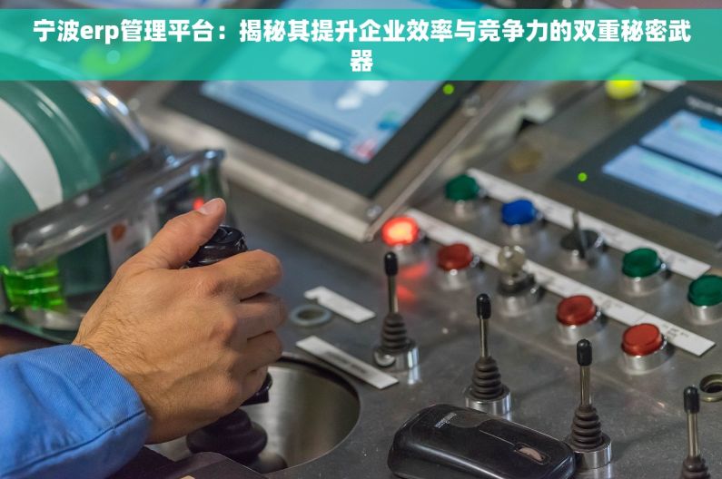宁波erp管理平台：揭秘其提升企业效率与竞争力的双重秘密武器