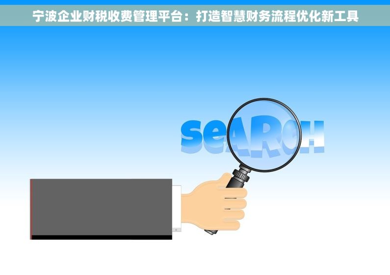 宁波企业财税收费管理平台：打造智慧财务流程优化新工具