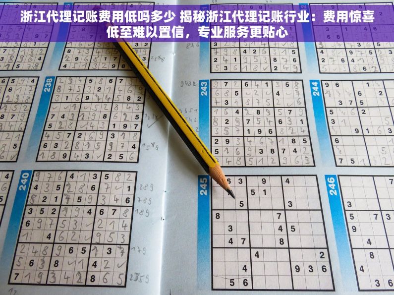 浙江代理记账费用低吗多少 揭秘浙江代理记账行业：费用惊喜低至难以置信，专业服务更贴心