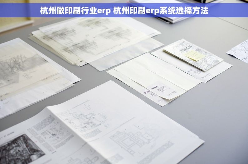 杭州做印刷行业erp 杭州印刷erp系统选择方法
