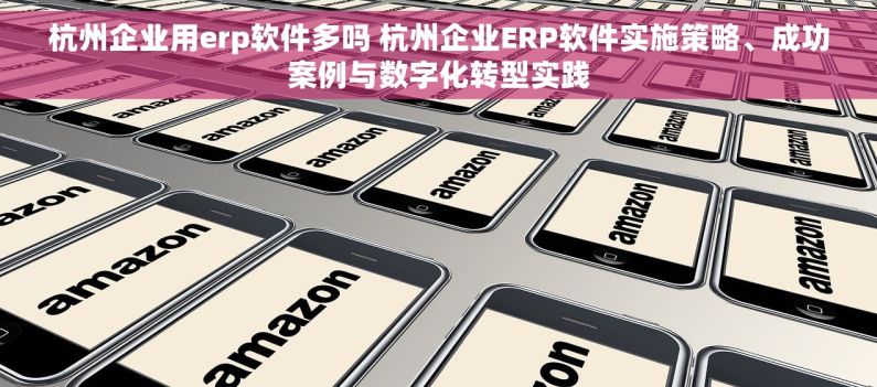 杭州企业用erp软件多吗 杭州企业ERP软件实施策略、成功案例与数字化转型实践