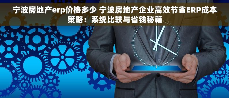 宁波房地产erp价格多少 宁波房地产企业高效节省ERP成本策略：系统比较与省钱秘籍
