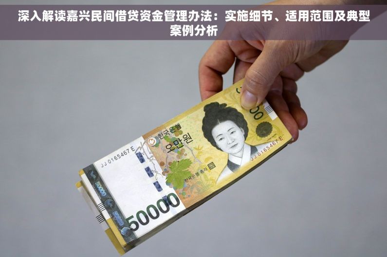深入解读嘉兴民间借贷资金管理办法：实施细节、适用范围及典型案例分析
