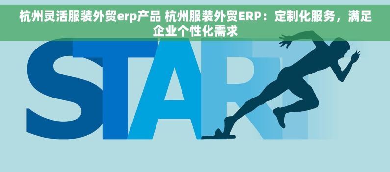 杭州灵活服装外贸erp产品 杭州服装外贸ERP：定制化服务，满足企业个性化需求