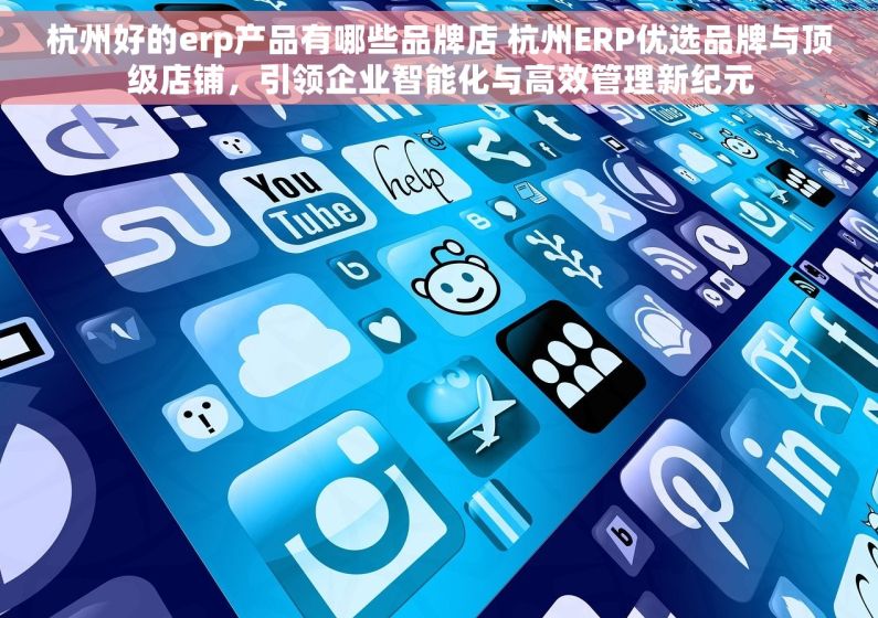 杭州好的erp产品有哪些品牌店 杭州ERP优选品牌与顶级店铺，引领企业智能化与高效管理新纪元