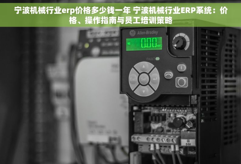 宁波机械行业erp价格多少钱一年 宁波机械行业ERP系统：价格、操作指南与员工培训策略