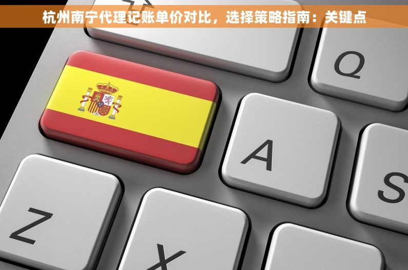 杭州南宁代理记账单价对比，选择策略指南：关键点