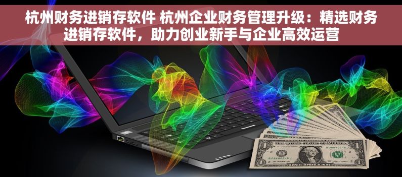 杭州财务进销存软件 杭州企业财务管理升级：精选财务进销存软件，助力创业新手与企业高效运营