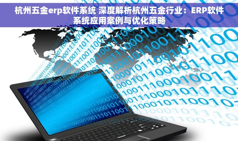 杭州五金erp软件系统 深度解析杭州五金行业：ERP软件系统应用案例与优化策略