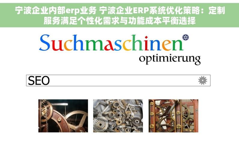 宁波企业内部erp业务 宁波企业ERP系统优化策略：定制服务满足个性化需求与功能成本平衡选择