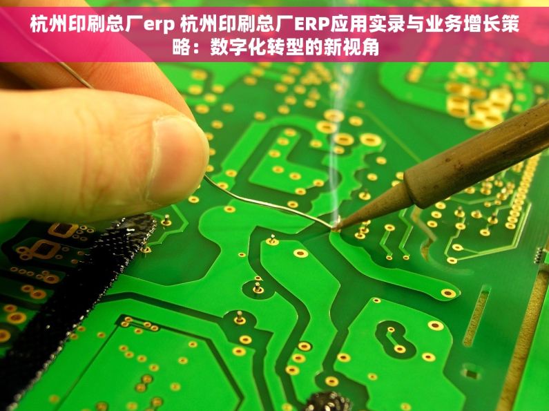 杭州印刷总厂erp 杭州印刷总厂ERP应用实录与业务增长策略：数字化转型的新视角