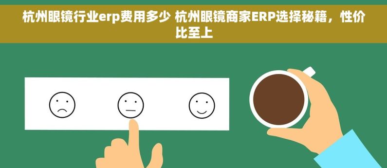杭州眼镜行业erp费用多少 杭州眼镜商家ERP选择秘籍，性价比至上