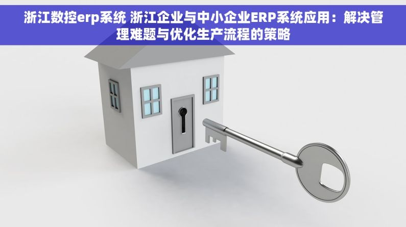 浙江数控erp系统 浙江企业与中小企业ERP系统应用：解决管理难题与优化生产流程的策略