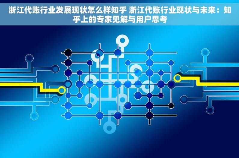 浙江代账行业发展现状怎么样知乎 浙江代账行业现状与未来：知乎上的专家见解与用户思考