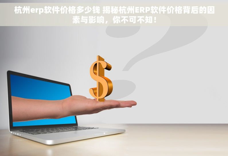 杭州erp软件价格多少钱 揭秘杭州ERP软件价格背后的因素与影响，你不可不知！