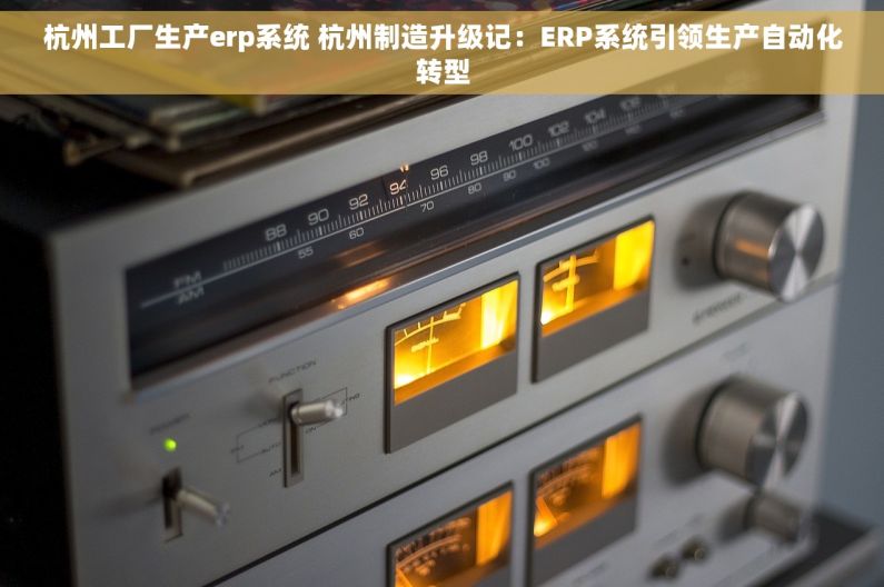 杭州工厂生产erp系统 杭州制造升级记：ERP系统引领生产自动化转型