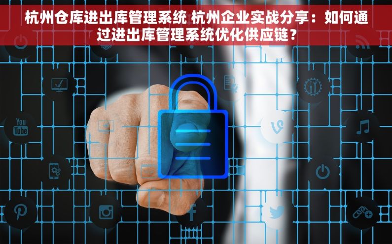 杭州仓库进出库管理系统 杭州企业实战分享：如何通过进出库管理系统优化供应链？