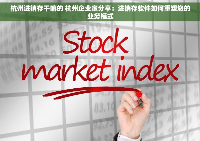 杭州进销存干嘛的 杭州企业家分享：进销存软件如何重塑您的业务模式