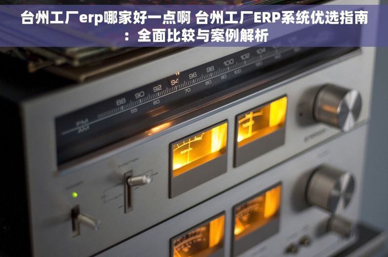 台州工厂erp哪家好一点啊 台州工厂ERP系统优选指南：全面比较与案例解析