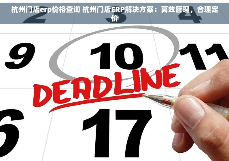 杭州门店erp价格查询 杭州门店ERP解决方案：高效管理，合理定价