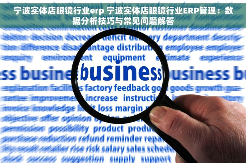 宁波实体店眼镜行业erp 宁波实体店眼镜行业ERP管理：数据分析技巧与常见问题解答