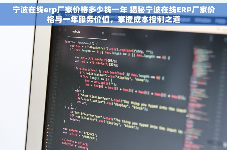 宁波在线erp厂家价格多少钱一年 揭秘宁波在线ERP厂家价格与一年服务价值，掌握成本控制之道