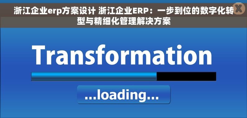 浙江企业erp方案设计 浙江企业ERP：一步到位的数字化转型与精细化管理解决方案