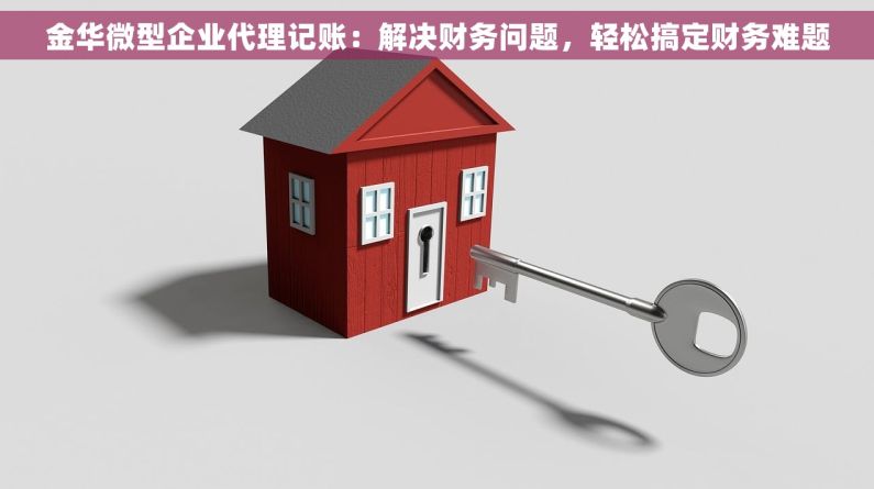 金华微型企业代理记账：解决财务问题，轻松搞定财务难题