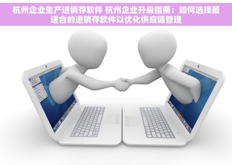 杭州企业生产进销存软件 杭州企业升级指南：如何选择最适合的进销存软件以优化供应链管理