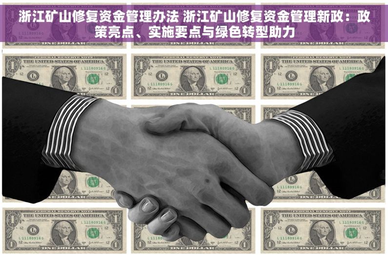 浙江矿山修复资金管理办法 浙江矿山修复资金管理新政：政策亮点、实施要点与绿色转型助力