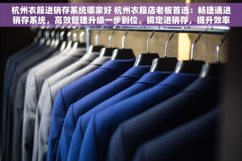杭州衣服进销存系统哪家好 杭州衣服店老板首选：畅捷通进销存系统，高效管理升级一步到位，搞定进销存，提升效率显著！