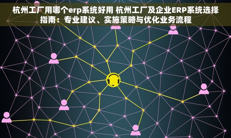 杭州工厂用哪个erp系统好用 杭州工厂及企业ERP系统选择指南：专业建议、实施策略与优化业务流程