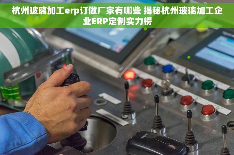 杭州玻璃加工erp订做厂家有哪些 揭秘杭州玻璃加工企业ERP定制实力榜