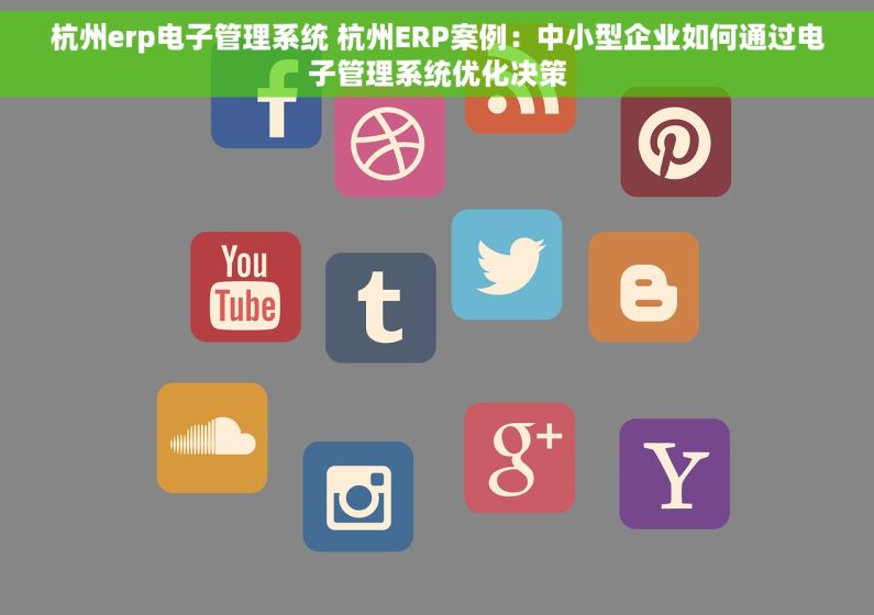 杭州erp电子管理系统 杭州ERP案例：中小型企业如何通过电子管理系统优化决策