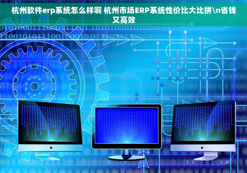 杭州软件erp系统怎么样啊 杭州市场ERP系统性价比大比拼\n省钱又高效