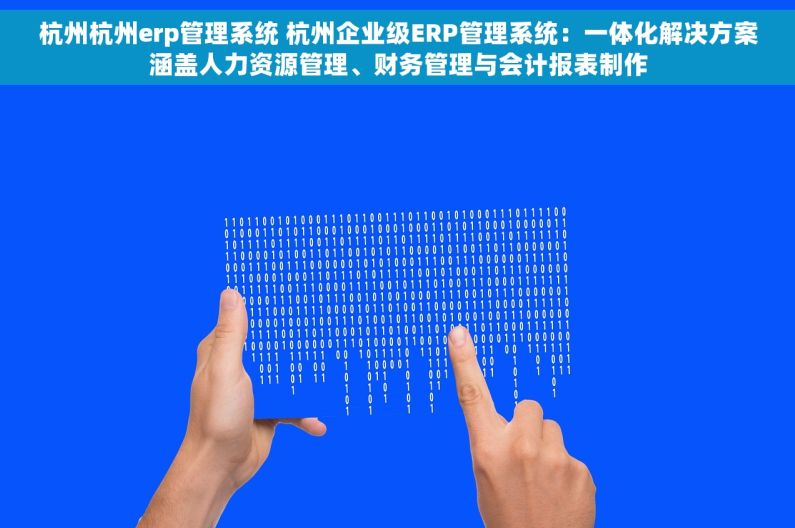 杭州杭州erp管理系统 杭州企业级ERP管理系统：一体化解决方案涵盖人力资源管理、财务管理与会计报表制作