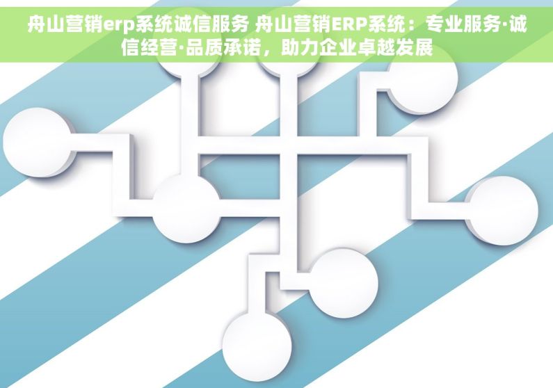 舟山营销erp系统诚信服务 舟山营销ERP系统：专业服务·诚信经营·品质承诺，助力企业卓越发展