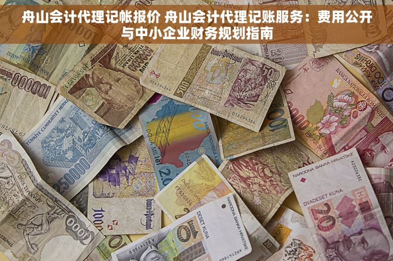 舟山会计代理记帐报价 舟山会计代理记账服务：费用公开与中小企业财务规划指南